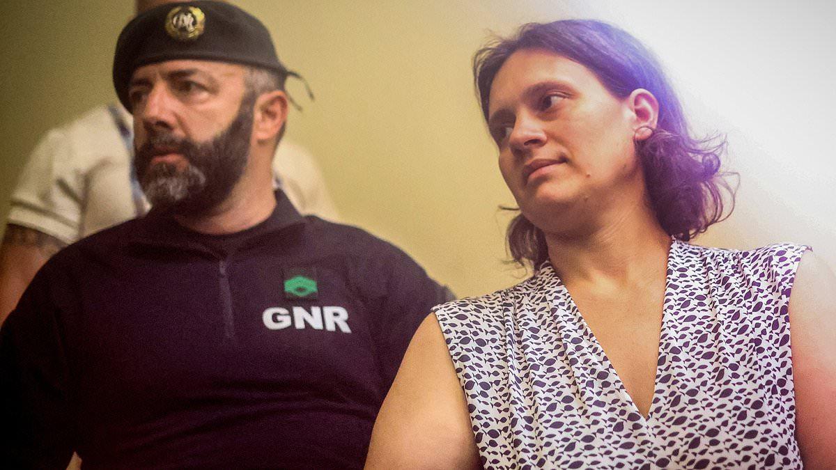 Mother who abandoned her children blindfolded in Portuguese woods is sent to the country's toughest women's prison - as videos of her partner decrying 'end of the world' emerge