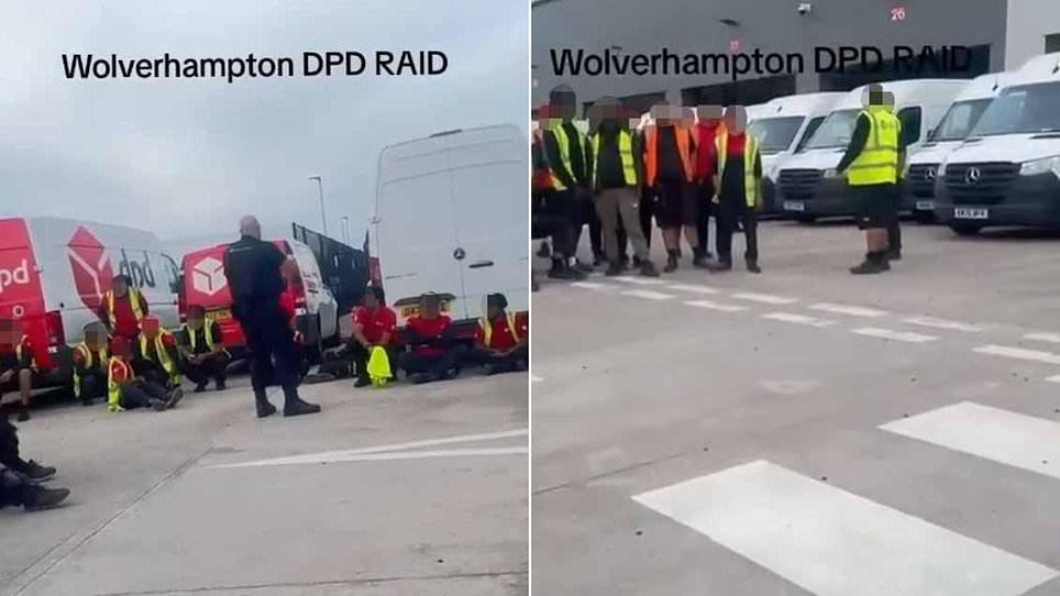 Eighteen 'illegal workers' arrested after immigration raid on DPD delivery depot