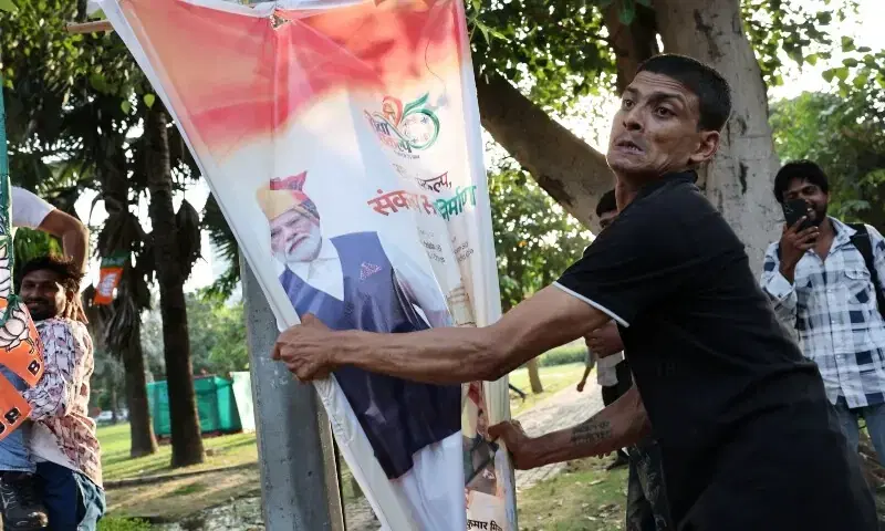 The growing protests against India's poll body — and PM Modi
