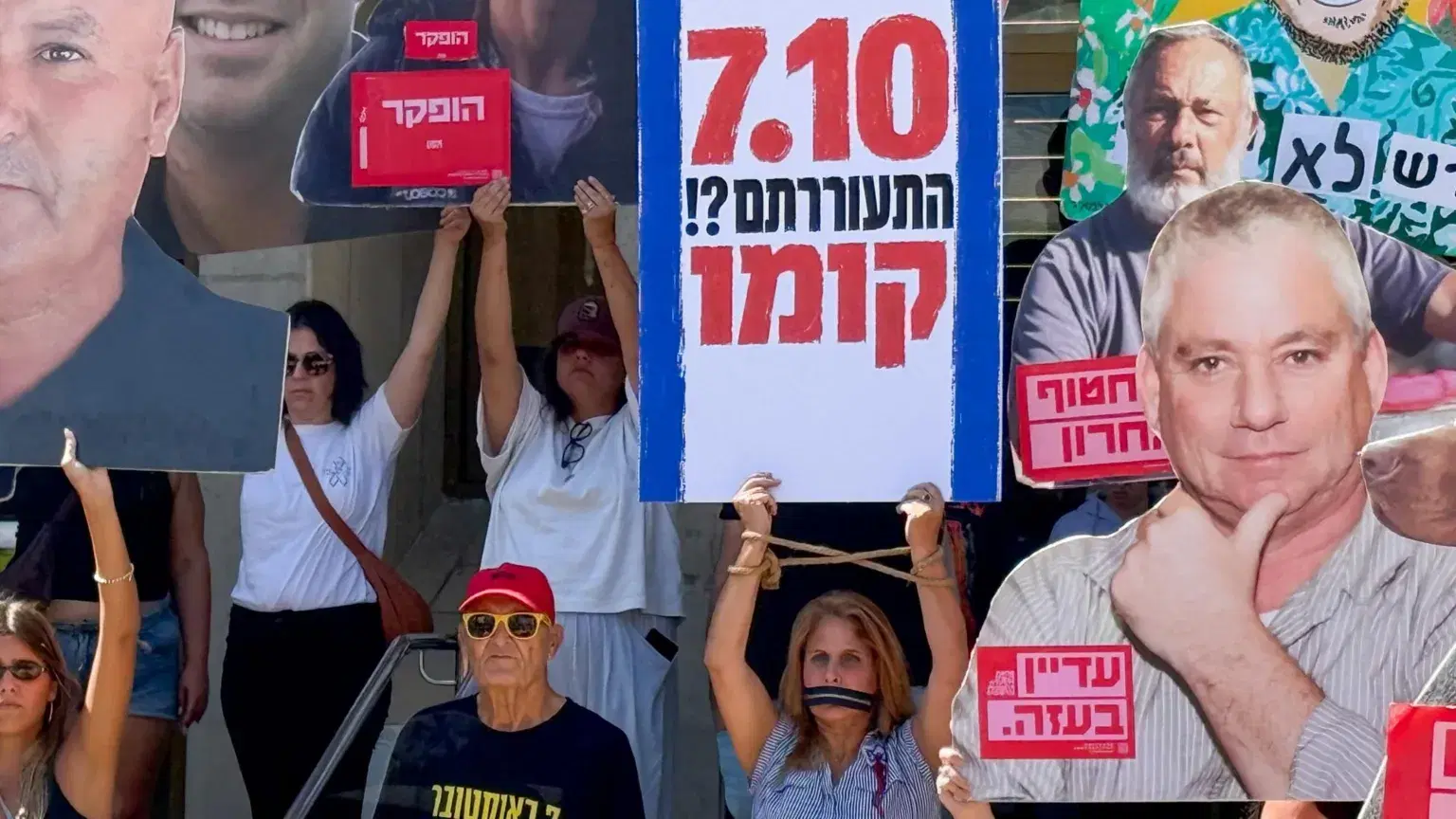 Israelis demand accountability over 7 October failures three years after attacks